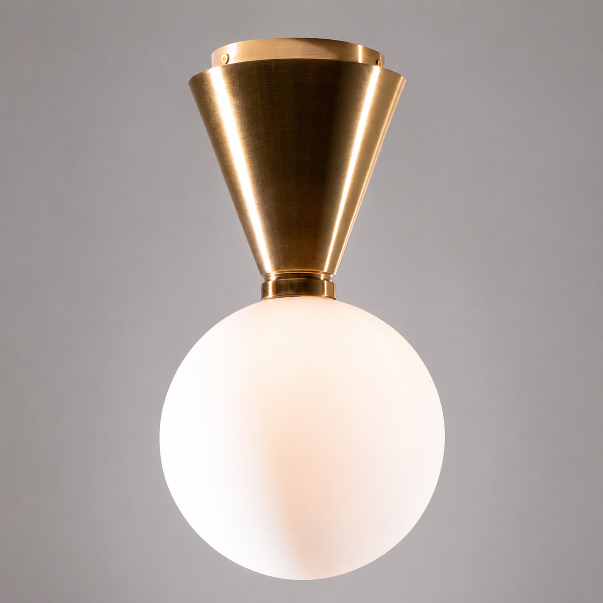 Amande White Globe Ceiling Light