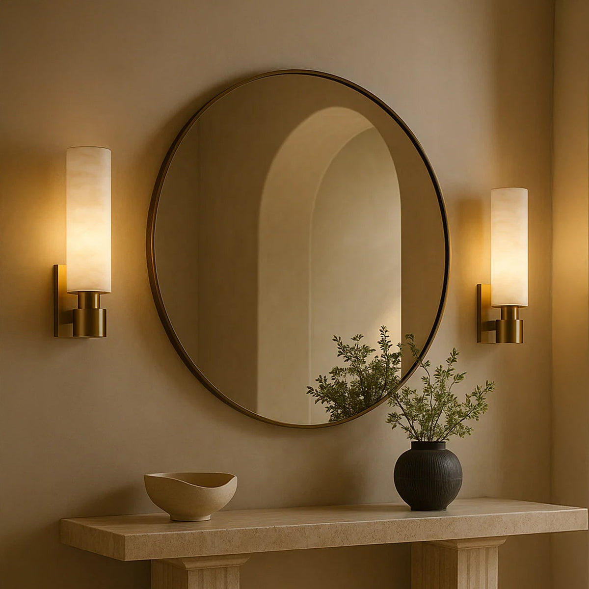 Ashton Alabaster Wall Sconce