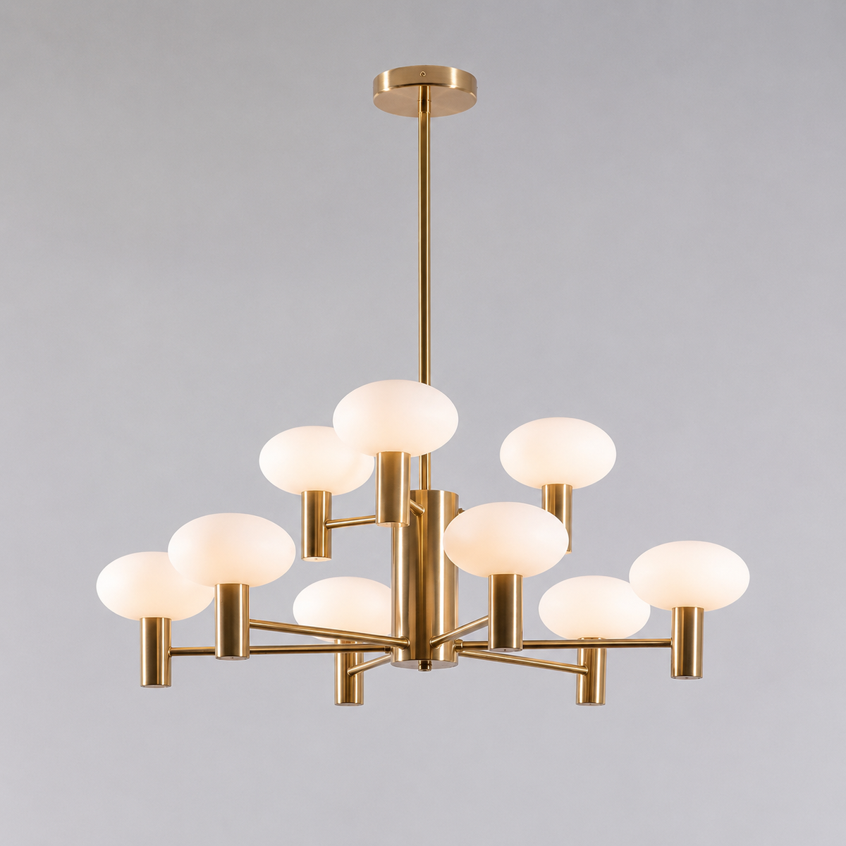 Bank Glass Globe Chandelier