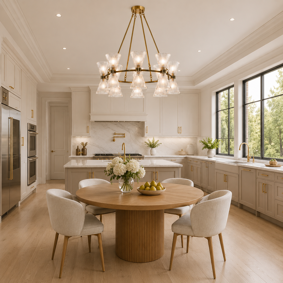 Boston Glass Chandelier