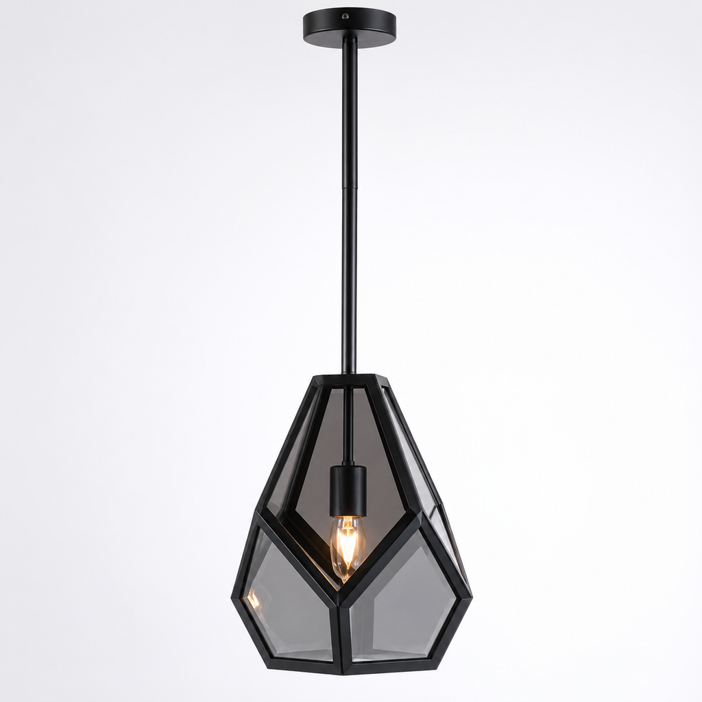 Drake Geometric Black Pendant