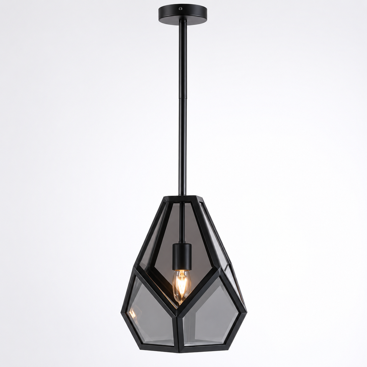 Drake Geometric Black Pendant