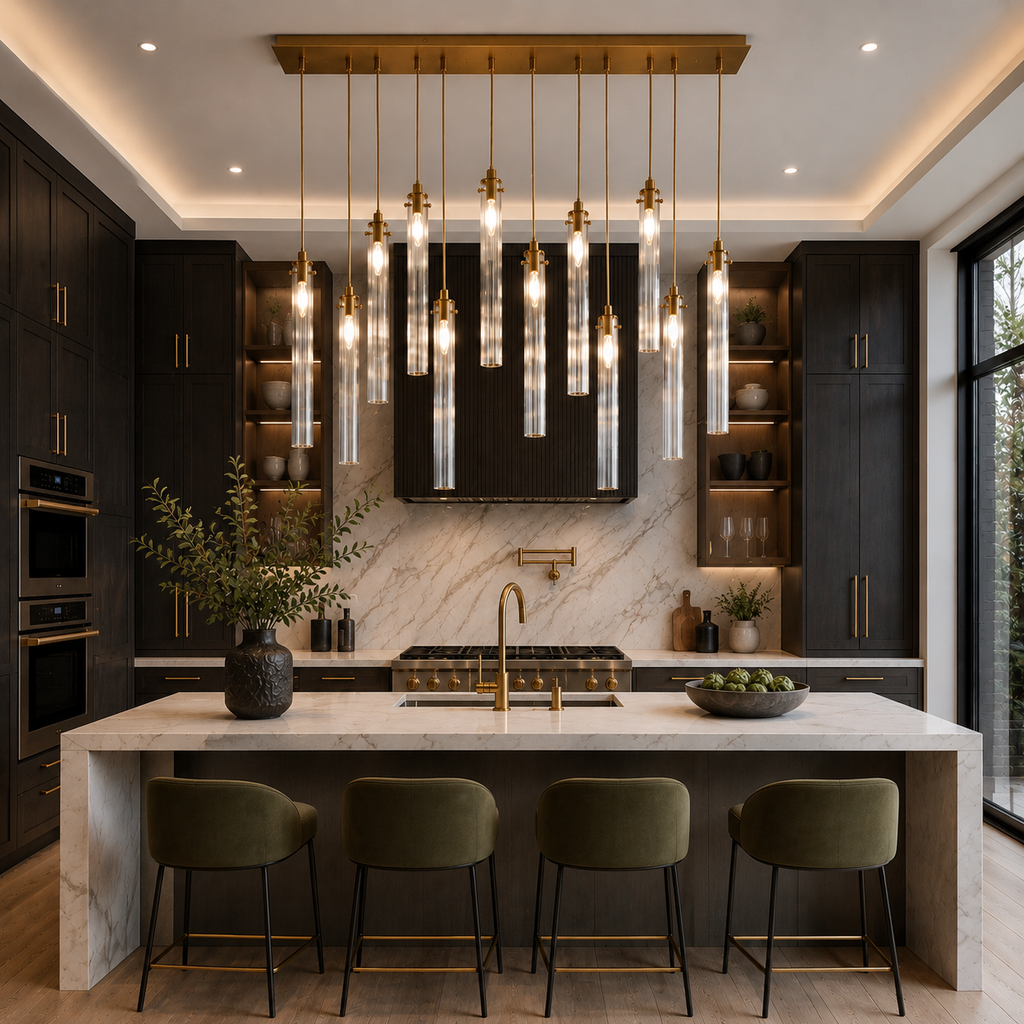 Eden Multi Spot Glass Chandelier