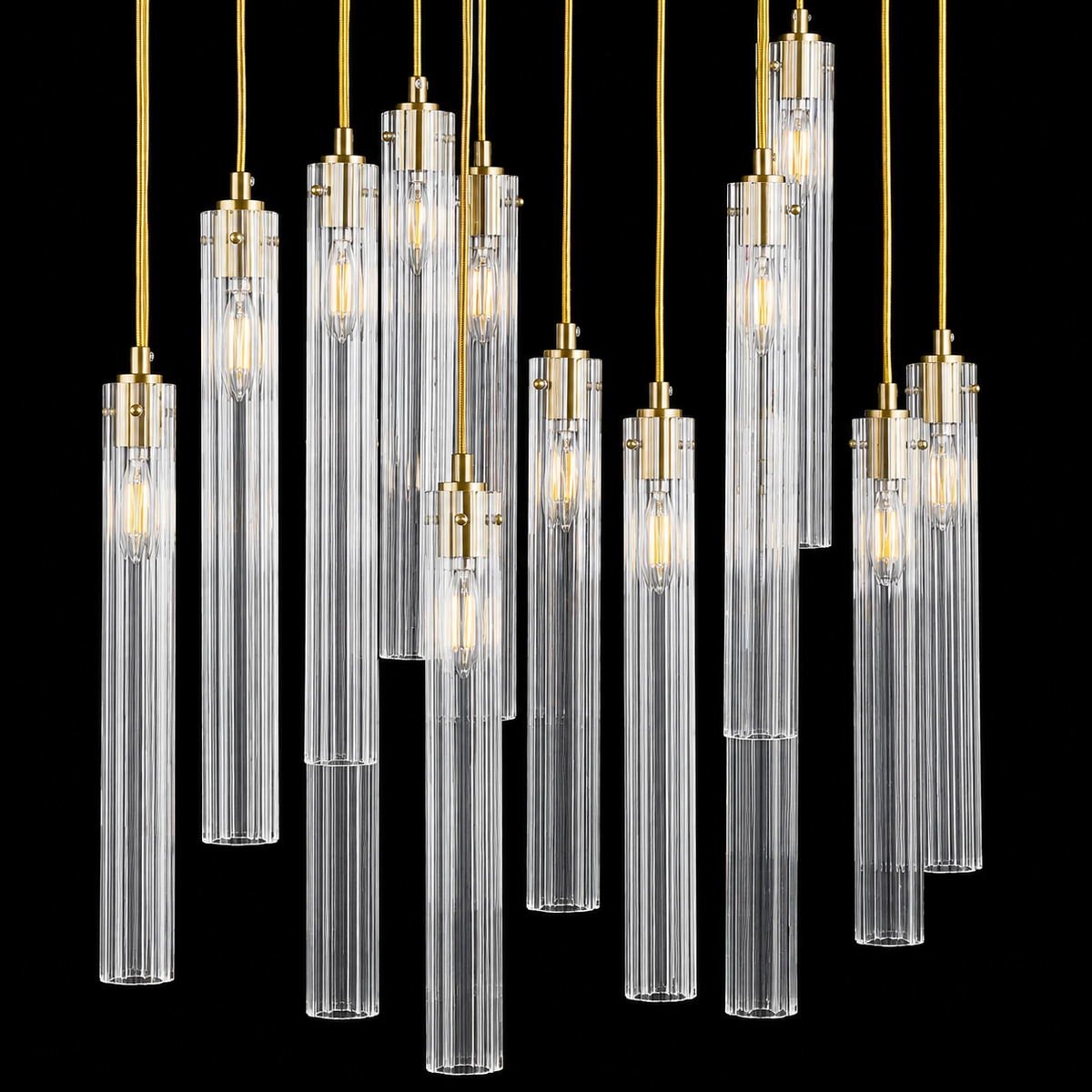 Eden Multi Spot Glass Chandelier