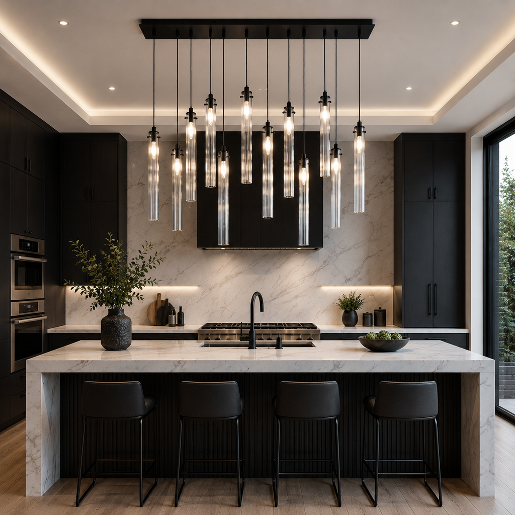 Eden Multi Spot Glass Chandelier