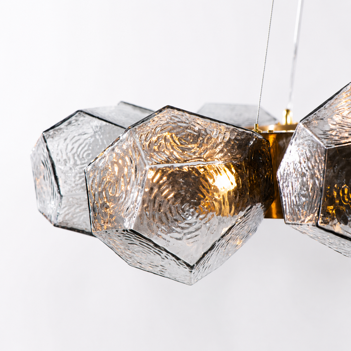 Emille Geometric Glass Chandelier