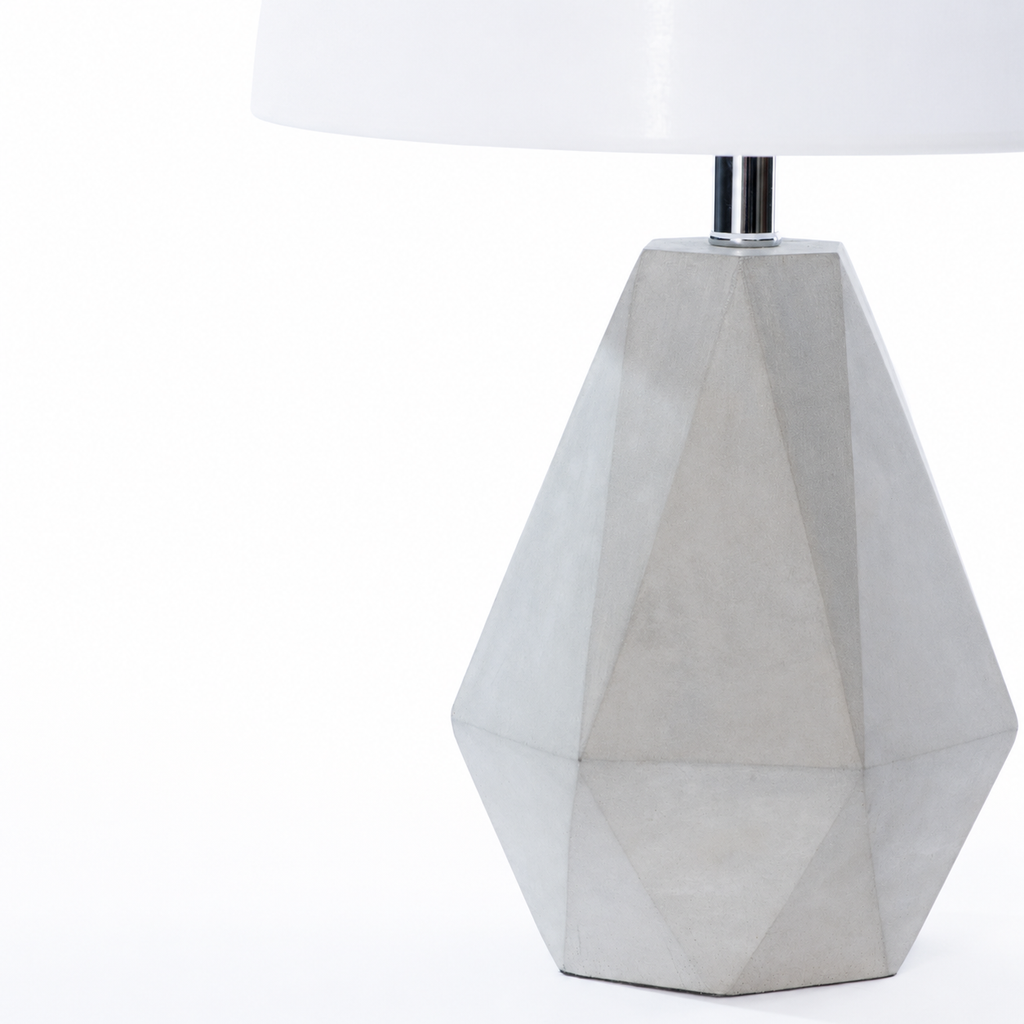 Hudson Concrete Geometric Table Lamp