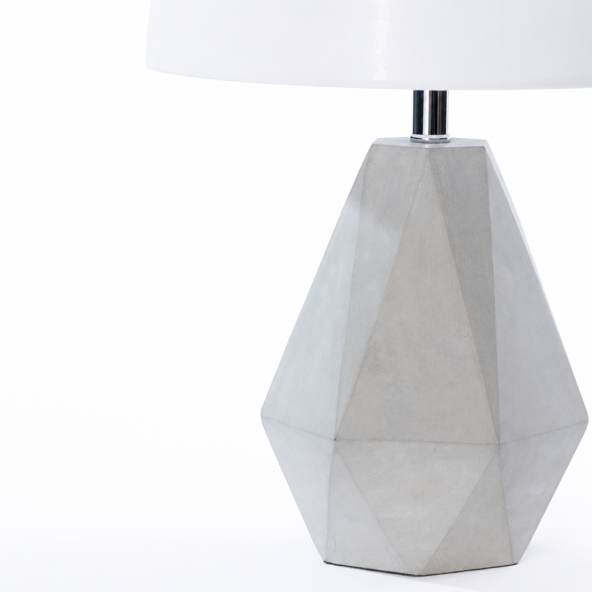 Hudson Concrete Geometric Table Lamp