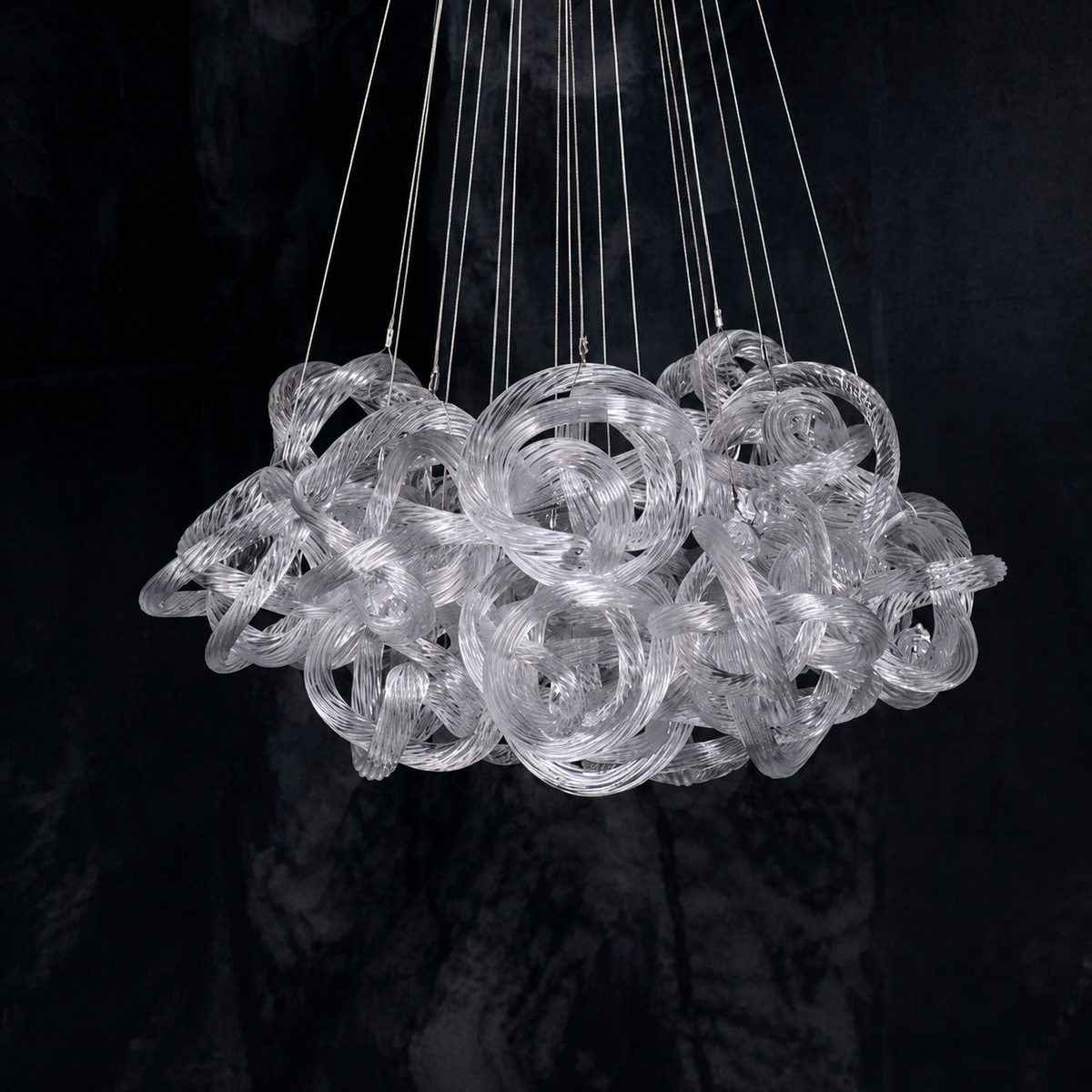 Loren Clear Rope Glass Chandelier