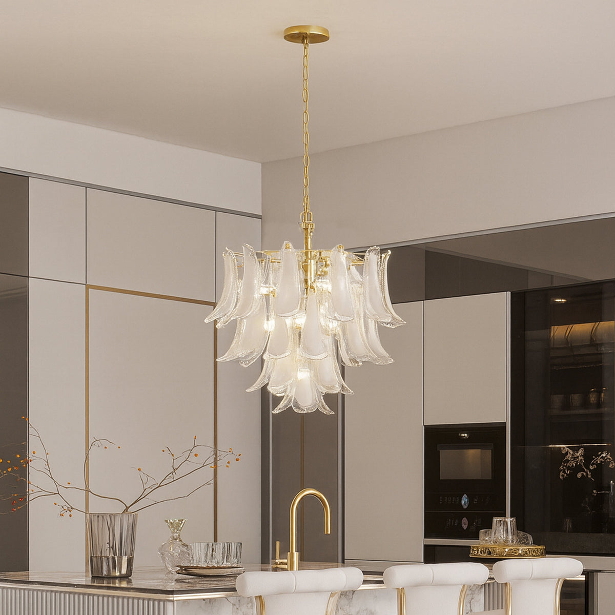 Marielle Mid Century Petal Chandelier