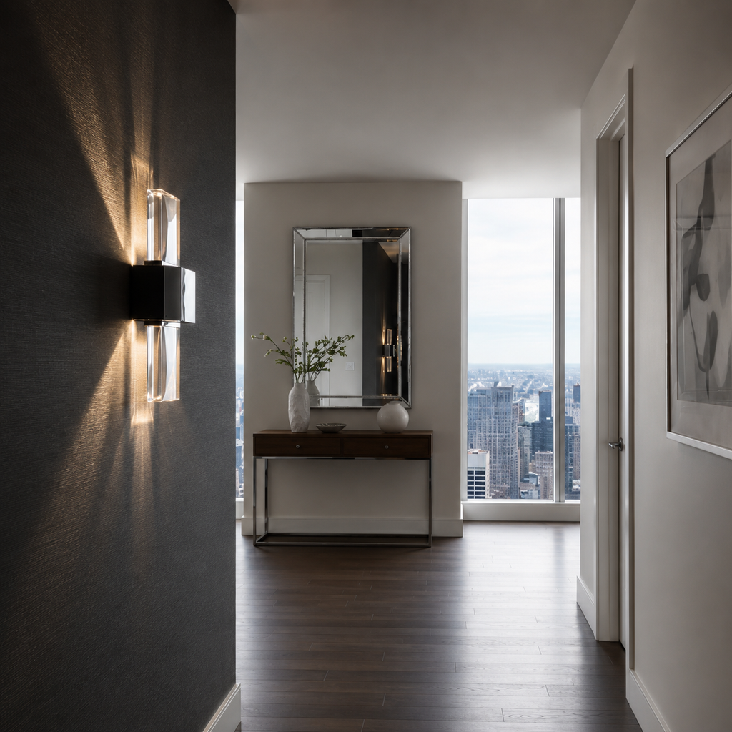 Montreal Minimalist Glass Sconce