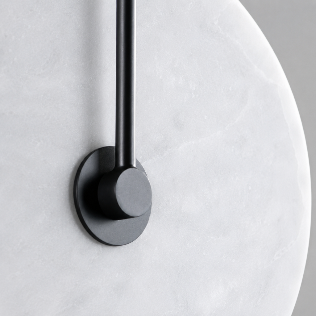 Rylan Alabaster Moon Wall Sconce