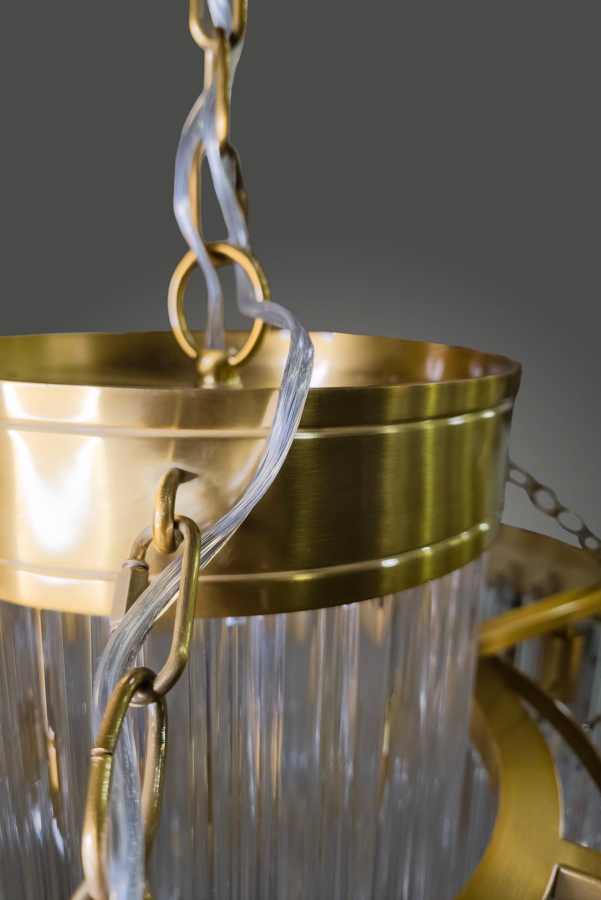 Valentina Satin Brass Chandelier