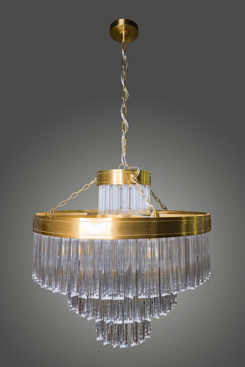 Valentina Satin Brass Chandelier
