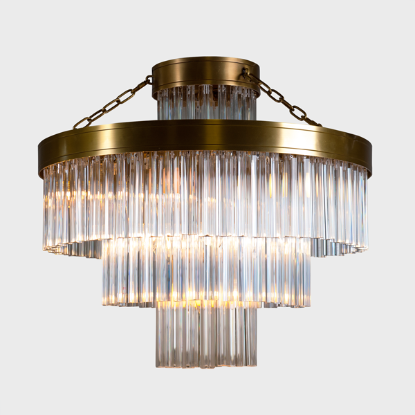 Valentina Satin Brass Chandelier