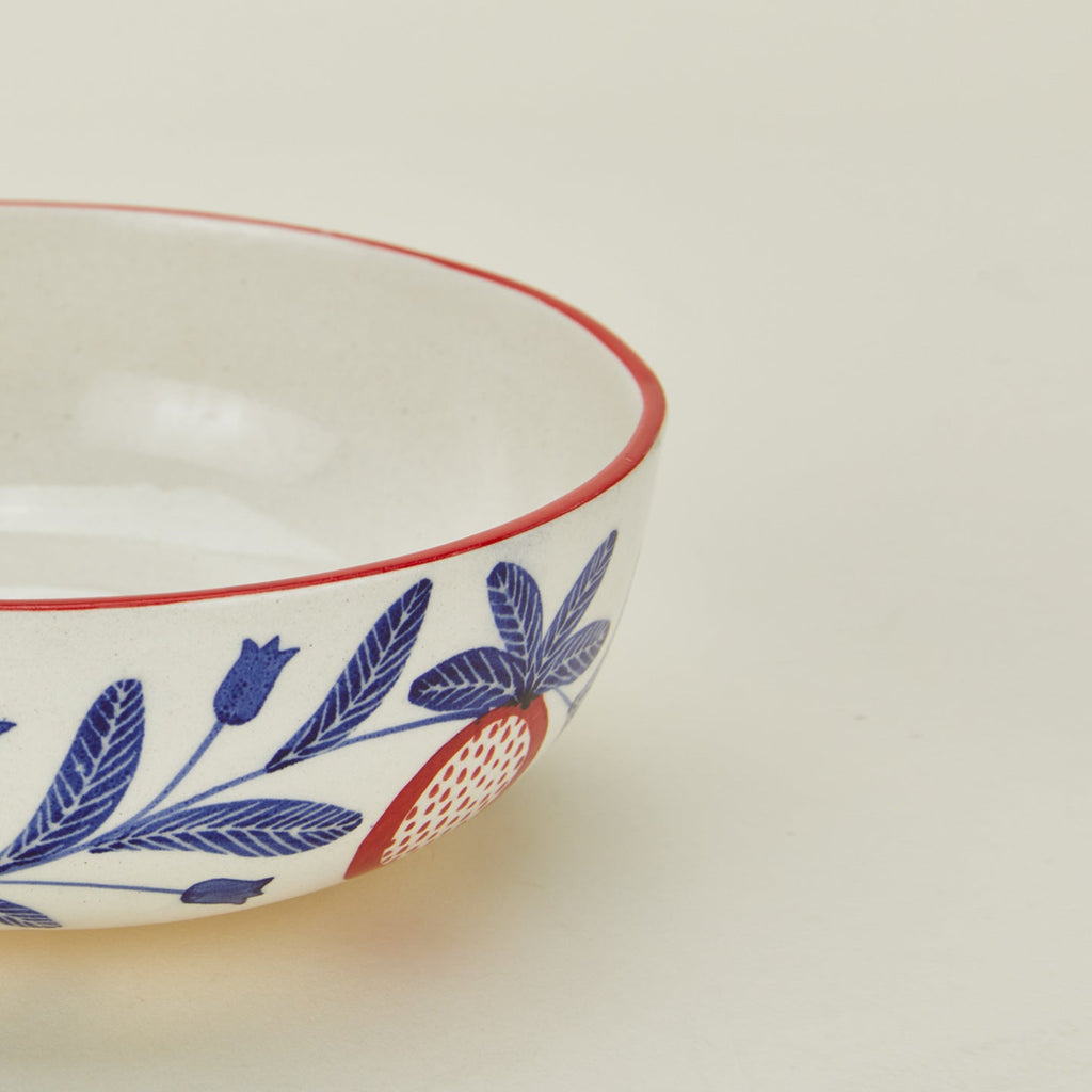 Close up view of Casa Amarosa pomegranate bowl
