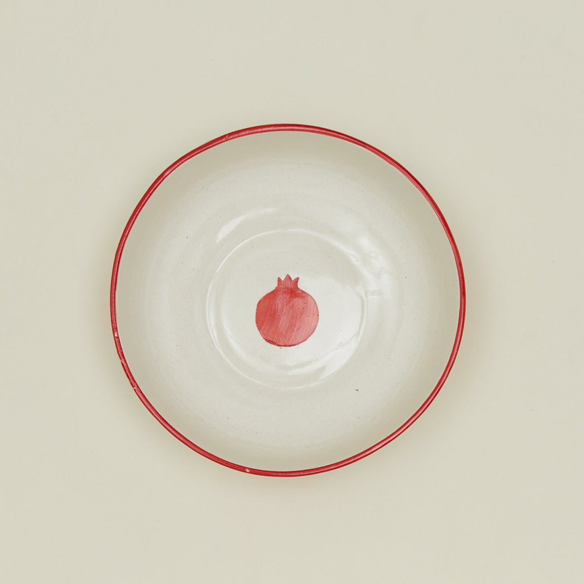 Overhead view of Casa Amarosa pomegranate bowl