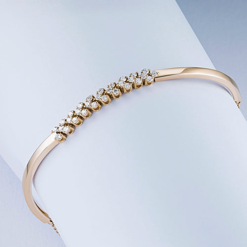 Yellow Gold Diamond Bracelet, 0.57ct