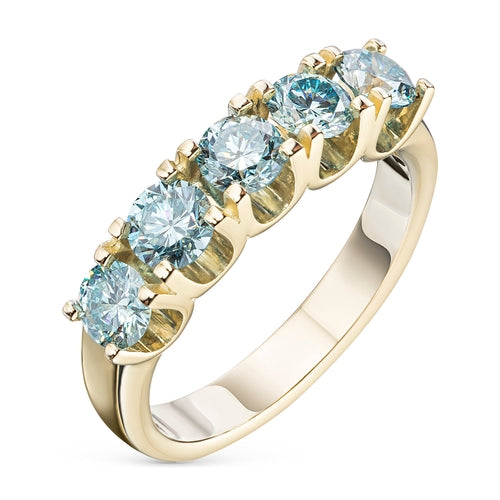 Yellow Gold Five-Stone Ring, 1.59ct