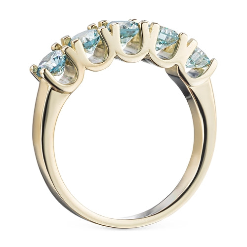 Yellow Gold Five-Stone Ring, 1.59ct