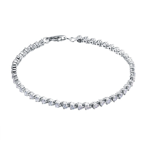 White Gold Diamond Bracelet, 3.24ct