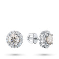 Diamond Cluster Studs, 34 Stones