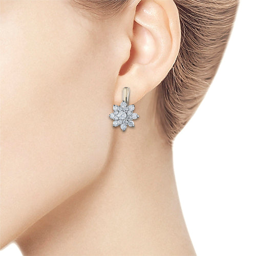 Two-Tone Diamond Earrings