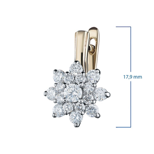Two-Tone Diamond Earrings