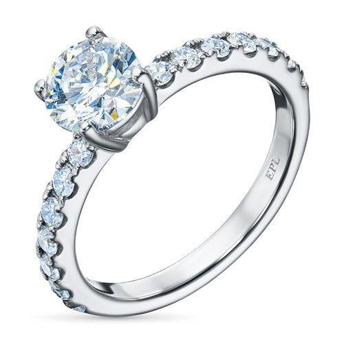 White Gold Diamond Band, 1.71ct