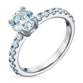 White Gold Diamond Band, 1.71ct