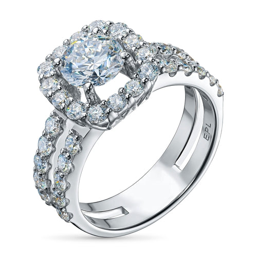 White Gold Pave Ring, 2.53ct