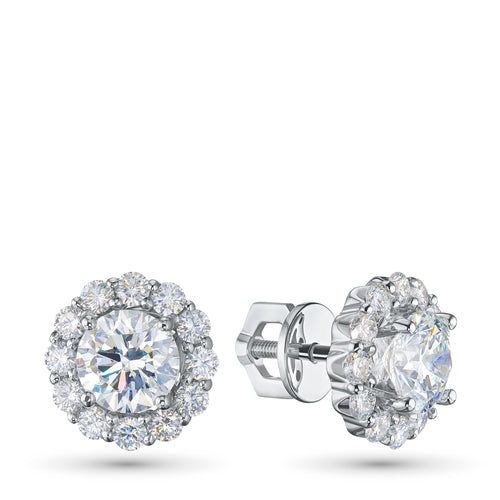 Diamond Cluster Studs