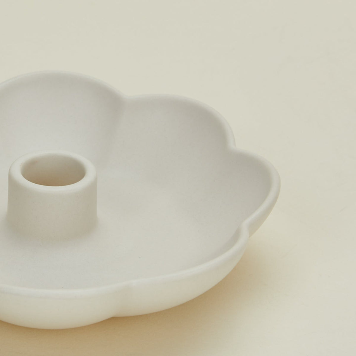 Detailed view of Floral Society Fleur Taper Holder