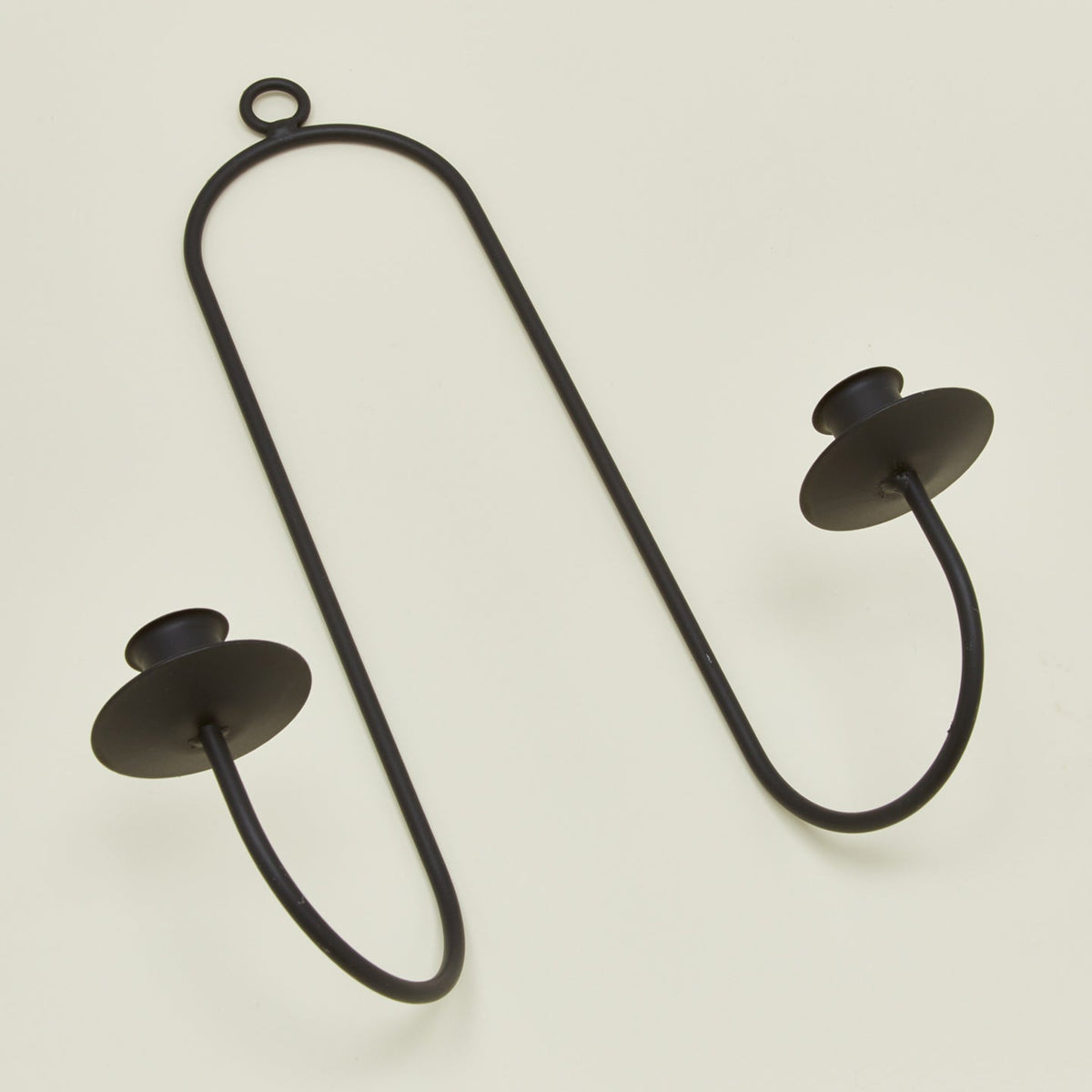 Detailed view of Double Iron Candle Sconce