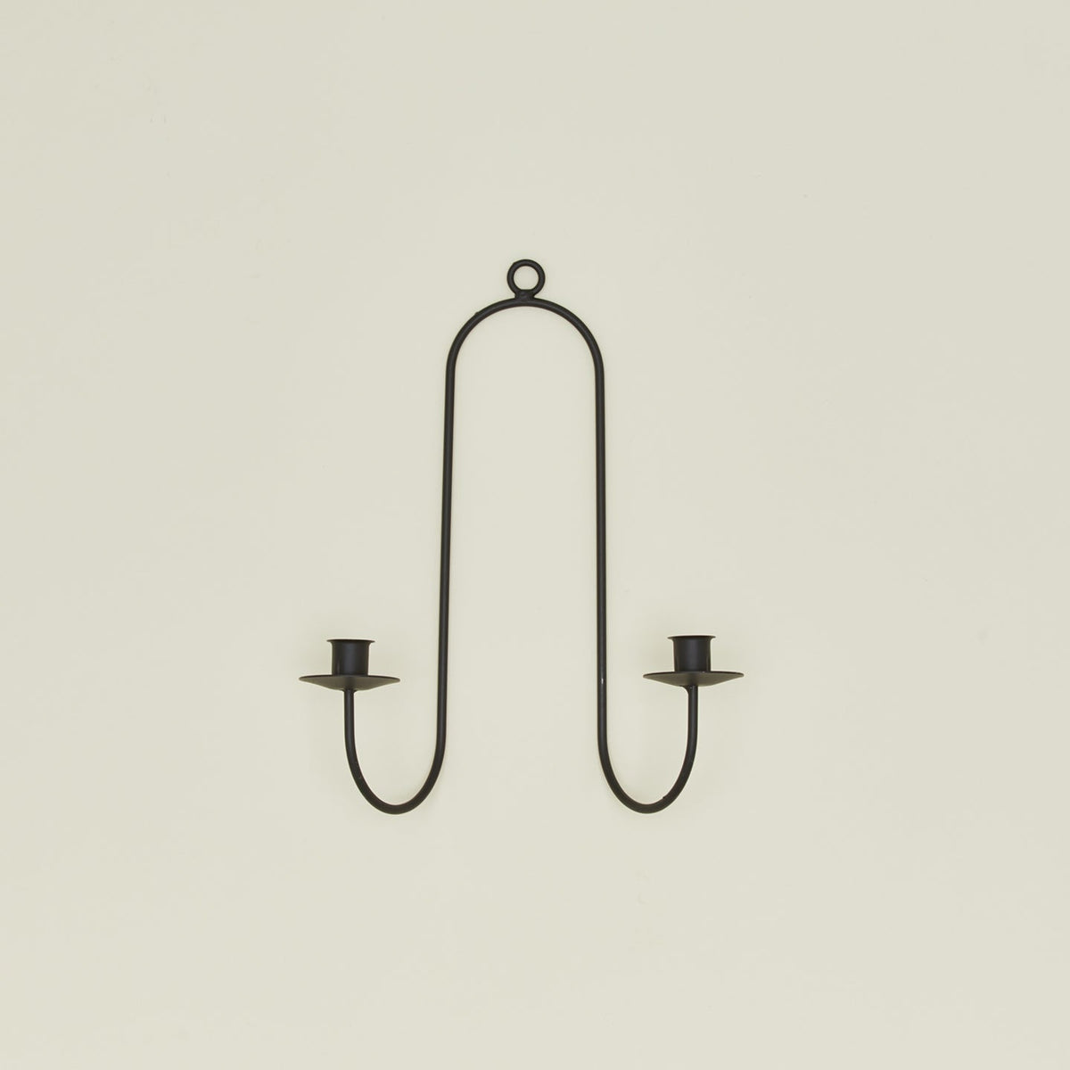 Double Iron Candle Sconce