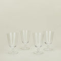 Optic goblet set of 4 in clear