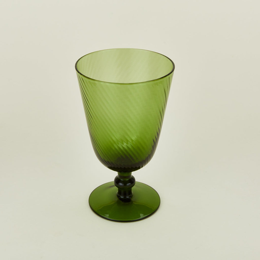 Optic goblet in olive