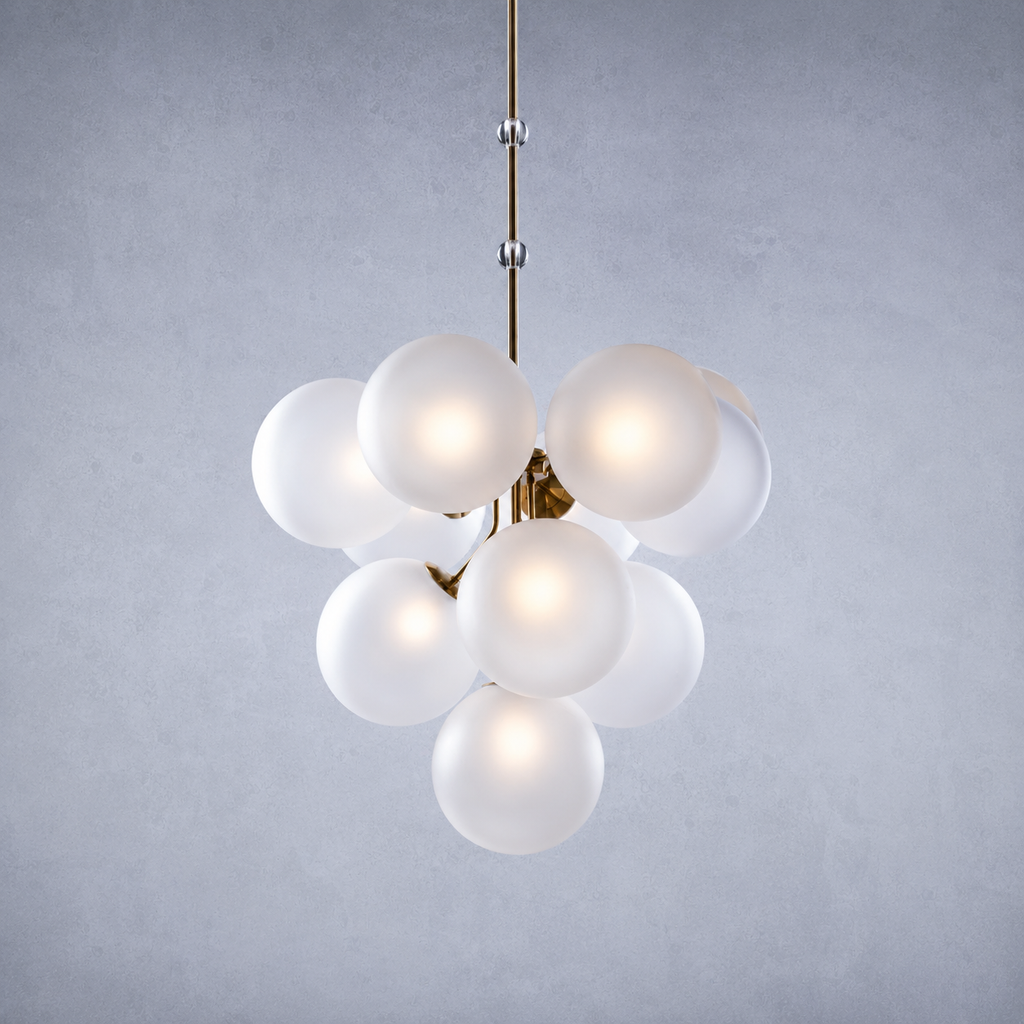Rufus Glass Globe Chandelier Bouquet