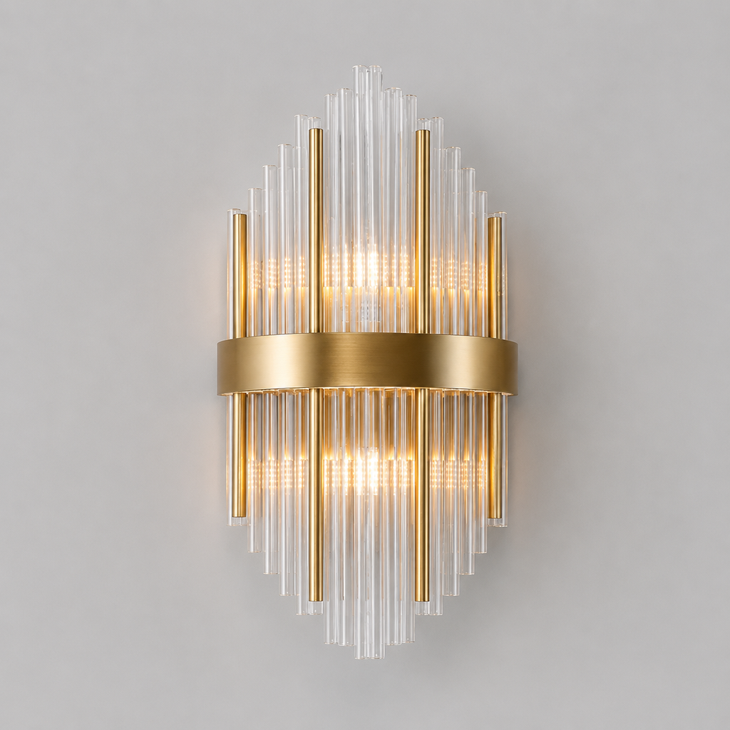 Sana Glass Tubes Sconce