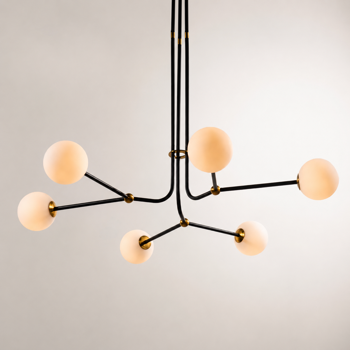 Warren Glass Globe Chandelier
